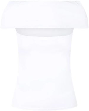 Circus Hotel Off-Shoulder Top - White