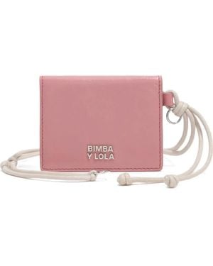 Bimba Y Lola Rope-Detail Leather Wallet - Pink