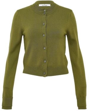ROKH Layered-Design Cardigan - Green