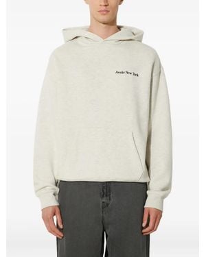 AWAKE NY Logo-Embroidered Hoodie - Natural