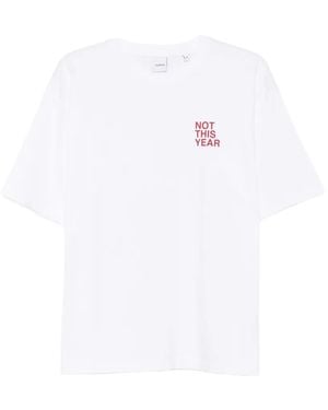 Aspesi Not This Year T-Shirt - Weiß