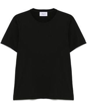 D4.0 Cotton T-Shirt - Black