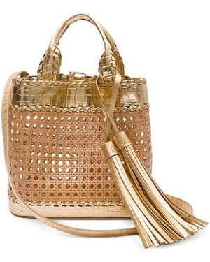 Isla Medium Tassels Tote Bag - Metallic