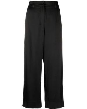 Max Mara Monza クロップド サテンパンツ - ブラック