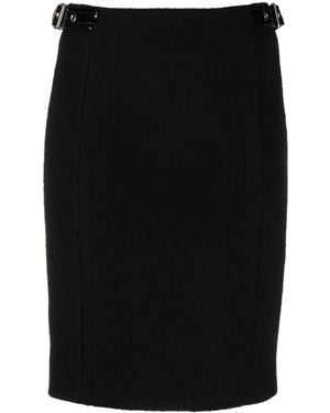 Moschino Strap-Detail Pencil Skirt - Black