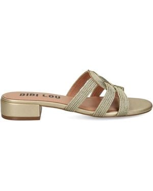 Bibi Lou Leather Sandals - Metallic