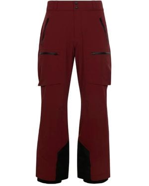 Aztech Mountain Pantalones De Esquí Pyramid Con Bolsillo Con Cremallera - Rojo