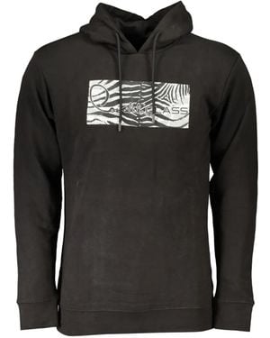 Roberto Cavalli Hoodie Met Zebraprint - Zwart