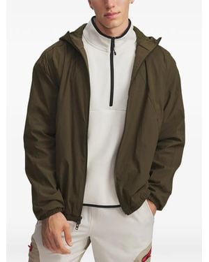 Under Armour Unstoppable Txt Zip Hooded Jacket - Brown