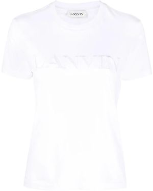 Lanvin T-shirt With Embroidery - White