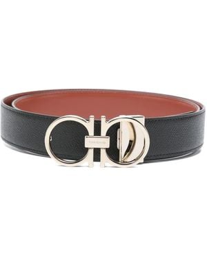 Ferragamo Ceinture Gancini - Noir
