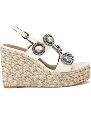 Kurt Geiger ウェッジエスパドリーユ - ナチュラル
