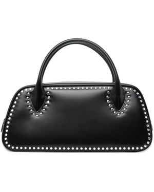 Comme des Garçons Bolso de hombro Corti con apliques - Negro