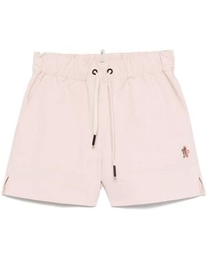 Moncler Cotton Gabardine Shorts - Pink