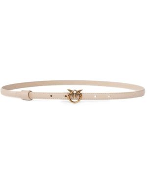 Pinko Love Birds Buckle Belt - White