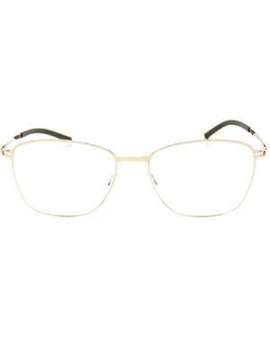 Ic! Berlin Aliza 2.0 Geometric-Frame Glasses - Natural