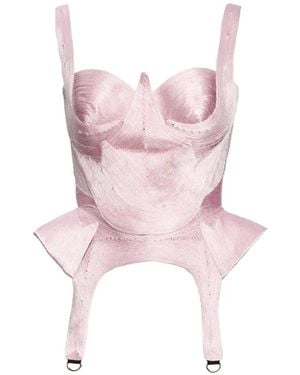 NORINA ST Kaly Peplum-Hem Corset Top - Pink