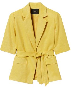 Twinset Blazer Ceintur� Manches Courtes - Yellow