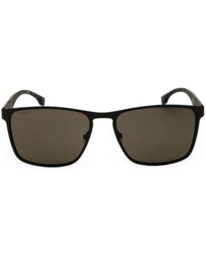 BOSS Logo-Plaque Sunglasses - Black