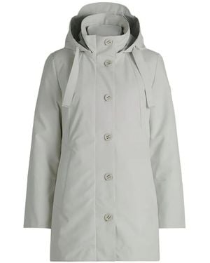 Betty Barclay Hooded Button-Up Coat - Grey