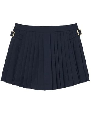 Sandro Skorts Con Hebilla - Azul