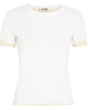 B Sides Contrast-Trim Short-Sleeve T-Shirt - White