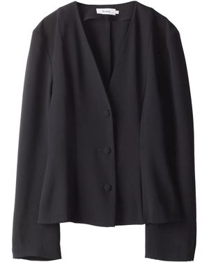 Stylein V-Neck Button-Down Cardigan - Black