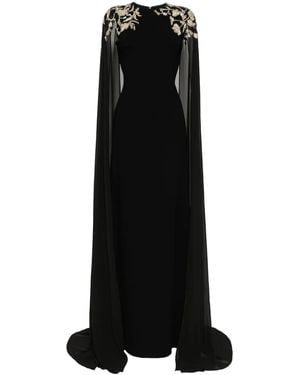Saiid Kobeisy Embroidered Maxi Dress - Black