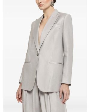 Nissa Single-Breasted Blazer - Gray