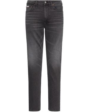 Calvin Klein Logo-Patch Jeans - Grey