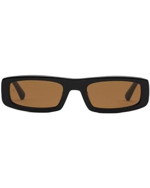 Ami Paris 75010 Rectangle-Frame Sunglasses - Brown