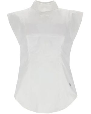 Jean Paul Gaultier Collar Top - White