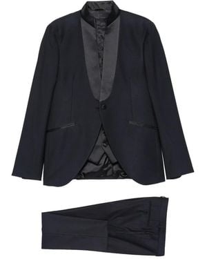 Manuel Ritz Shawl-Lapel Suit - Blue