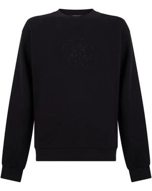 Roberto Cavalli Logo-Embroidered Sweatshirt - Black