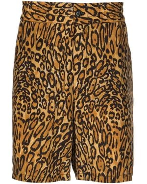 Moschino Animal-Print Shorts - Natural