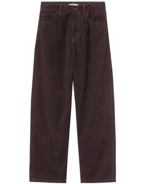 Carhartt Brandon Corduroy Logo-Patch Pants - White