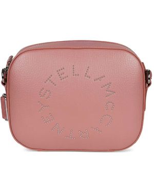 Stella McCartney Cross Body Bag With Logo - Pink