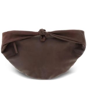 AUTENTICA 504 Petit Sac Porté Épaule Adara En Cuir - Marron