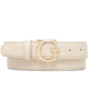 Guess G-Logo Buckle Belt - Natural