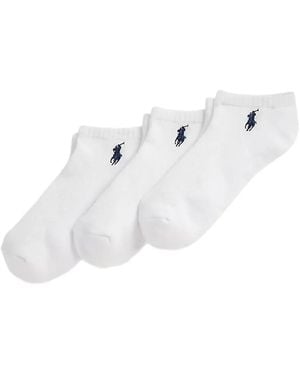 Polo Ralph Lauren Ribbed-Knit Socks (Pack Of Three) - White