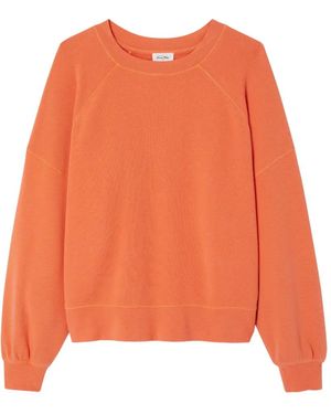 American Vintage Sweat Atubay À Manches Raglan - Orange