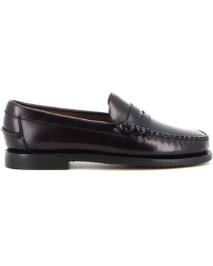 Sebago レザー ペニーローファー - ブラック