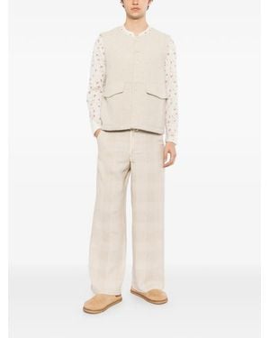 young n sang Beaded Vest - White