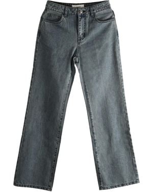 Atelier New York Washed-Effect Jeans - Gray