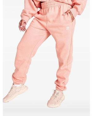 adidas Elasticated-Waistband Track Pants - Pink