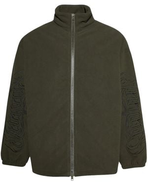 Vetements Veste En Polaire À Logo Brodé - Vert