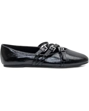 MICHAEL Michael Kors Leather Flats - Black