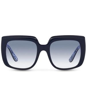 Dolce & Gabbana Oversized Square-Frame Sunglasses - Blue