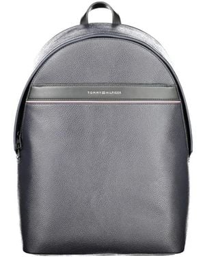 Tommy Hilfiger Pebbled-Texture Logo-Lettering Backpack - Grey