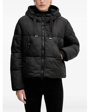 Geox Spherica Hooded Puffer Jacket - Black